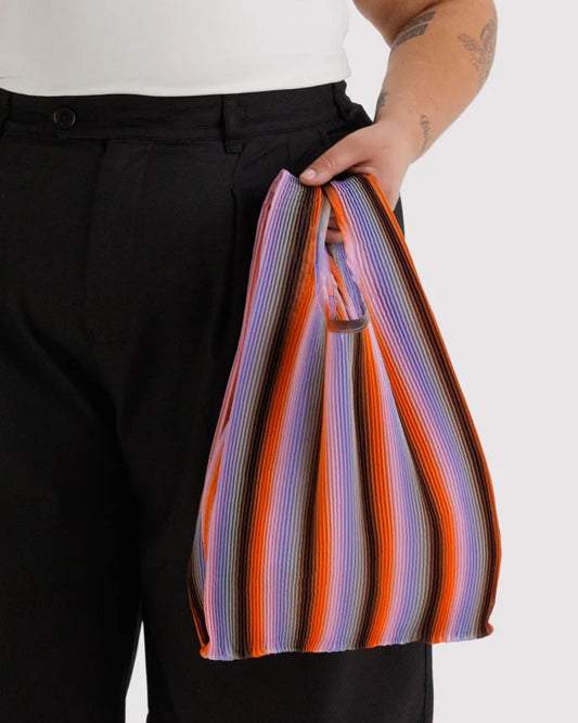 PLEATED BAGGU - GRADIENT STRIPE POPPY & LILY