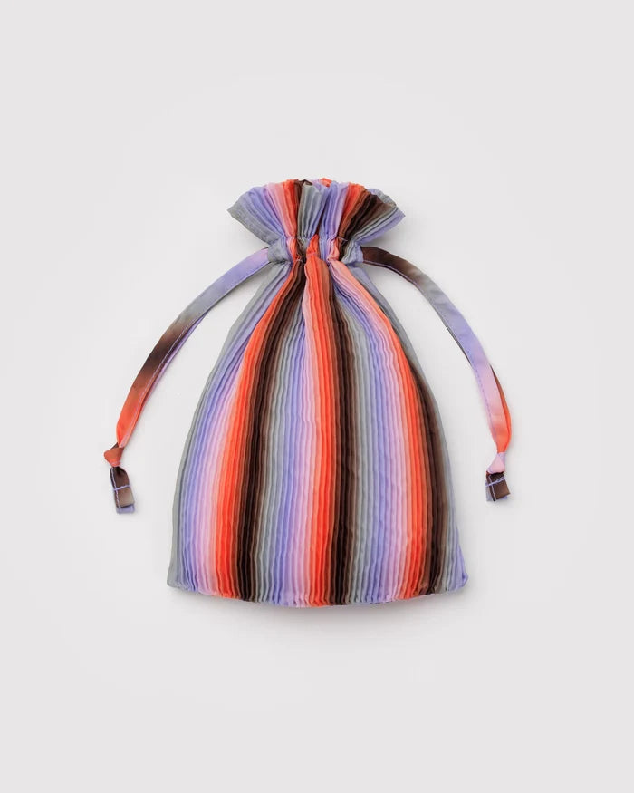 PLEATED BAGGU - GRADIENT STRIPE POPPY & LILY
