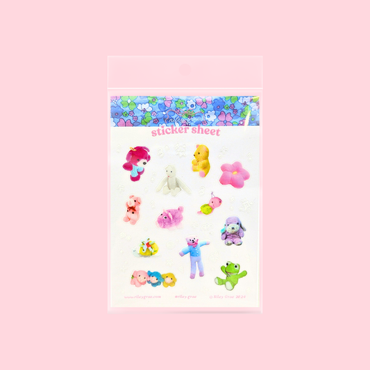 Plushie Sticker Sheet