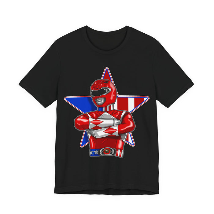 Powerfull Ranger Tee Super Sentai T Shirt Custom Graphic Art Cosplay Shirts Rangers Retro Vintage 90s