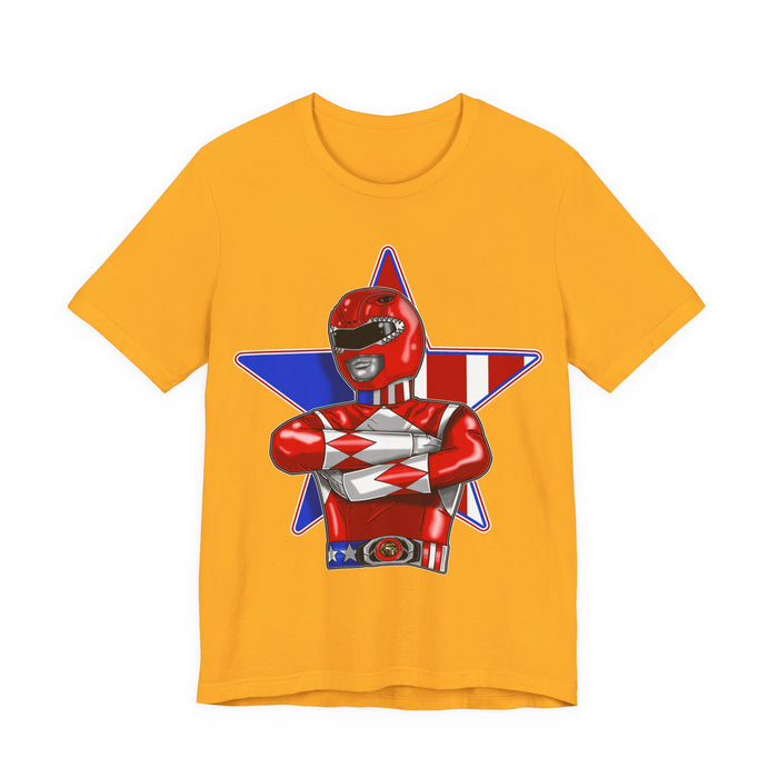 Powerfull Ranger Tee Super Sentai T Shirt Custom Graphic Art Cosplay Shirts Rangers Retro Vintage 90s