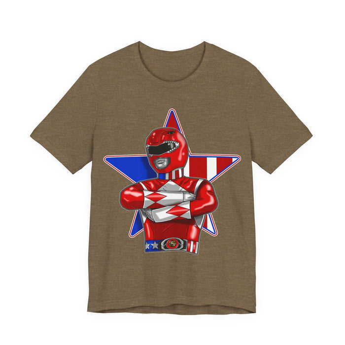 Powerfull Ranger Tee Super Sentai T Shirt Custom Graphic Art Cosplay Shirts Rangers Retro Vintage 90s