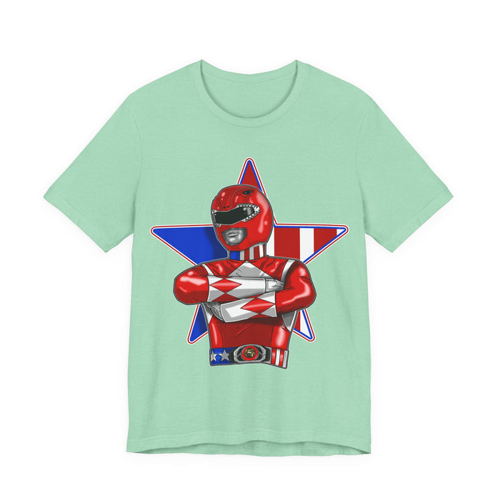Powerfull Ranger Tee Super Sentai T Shirt Custom Graphic Art Cosplay Shirts Rangers Retro Vintage 90s