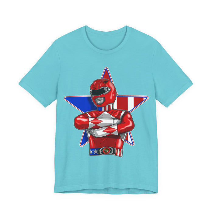 Powerfull Ranger Tee Super Sentai T Shirt Custom Graphic Art Cosplay Shirts Rangers Retro Vintage 90s