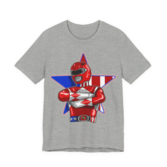 Powerfull Ranger Tee Super Sentai T Shirt Custom Graphic Art Cosplay Shirts Rangers Retro Vintage 90s