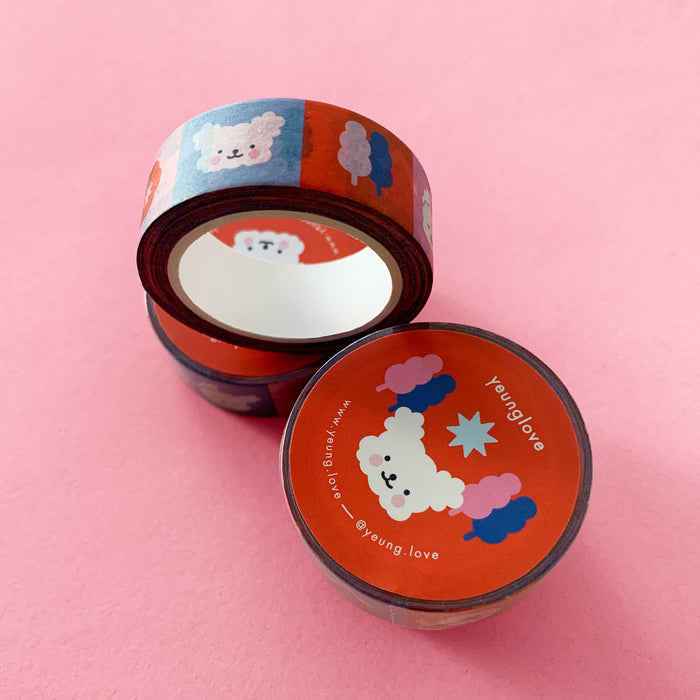 Puppy Wonderland Checker Washi tape