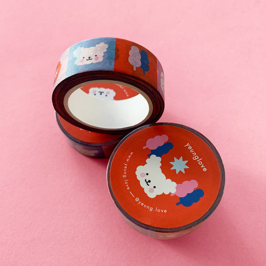 Puppy Wonderland Checker Washi tape