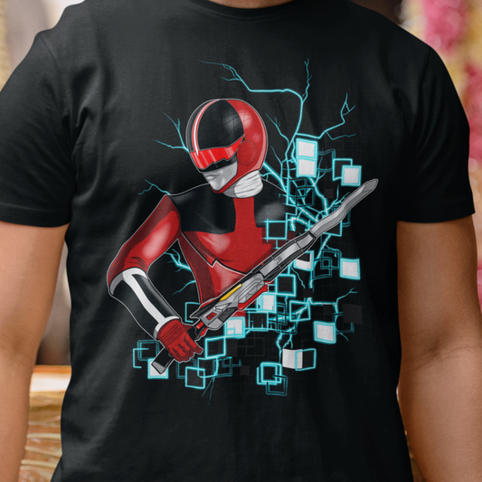 Quantum Ranger (SWORD) Tee Super Sentai T Shirt Custom Graphic Art Cosplay Shirts Rangers Retro Vintage 90s