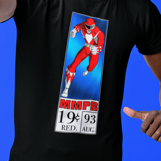 Red Ranger Corner Box Tee Super Sentai T Shirt Custom Graphic Art Cosplay Shirts Rangers Retro Vintage 90s
