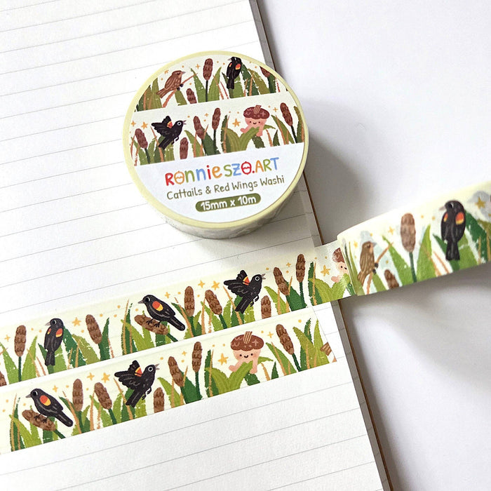 Red Wing Black Birds Washi Tape