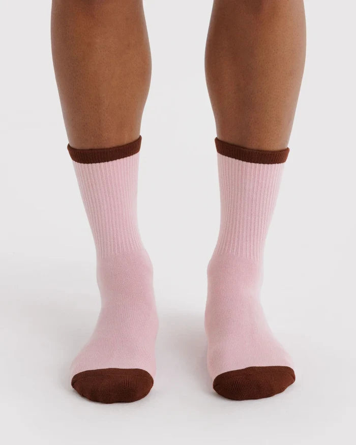 RIBBED SOCKS - BLUSH MIX