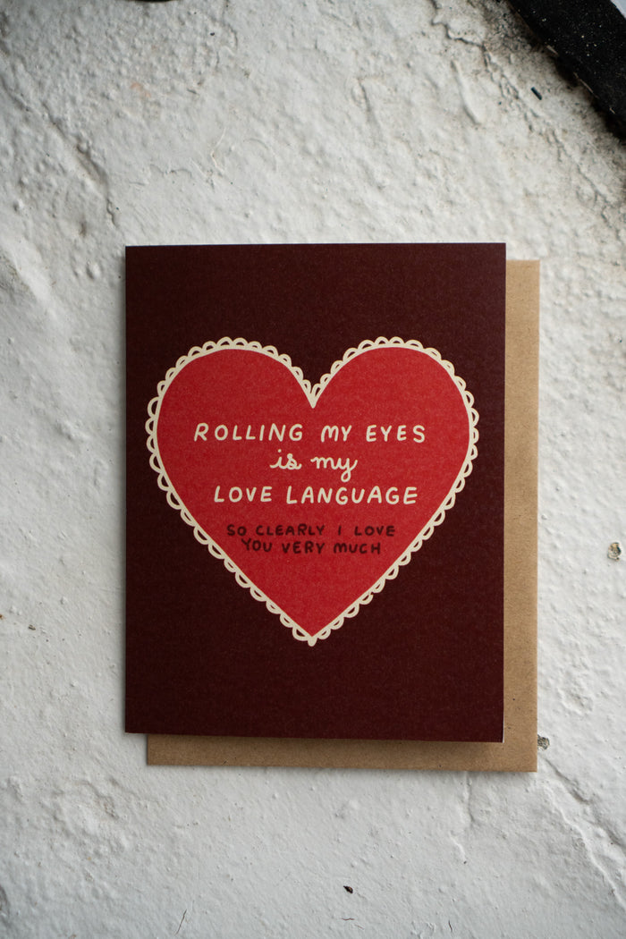 Rolling my Eyes Card