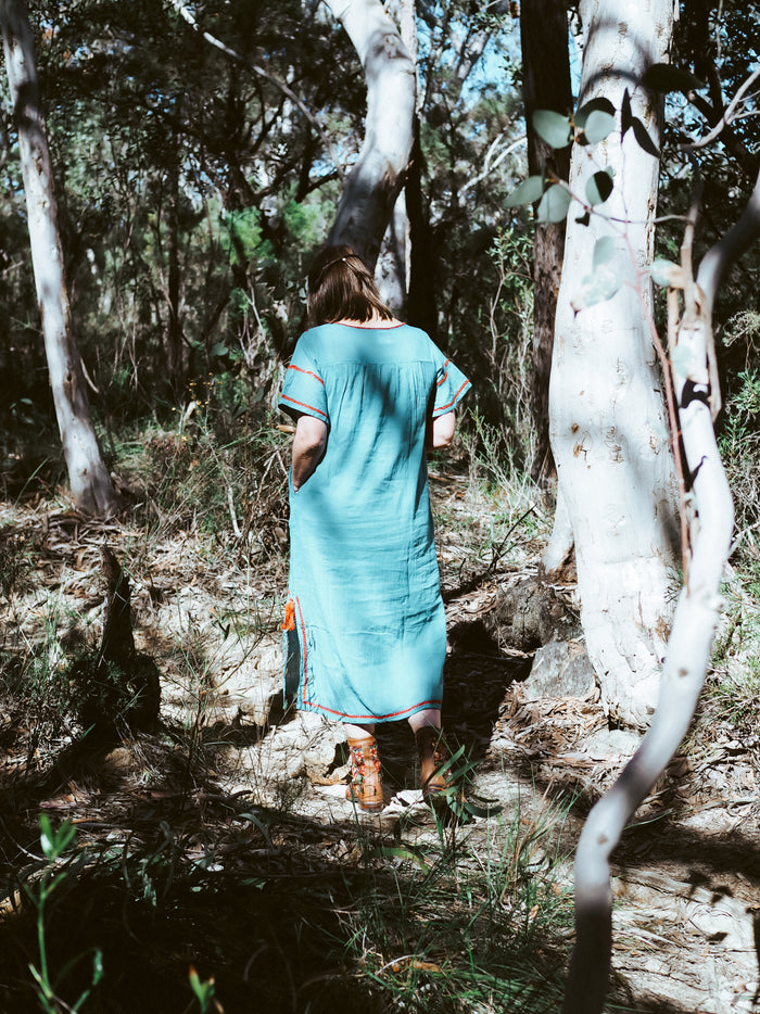 Romina Maxi Dress in Blue