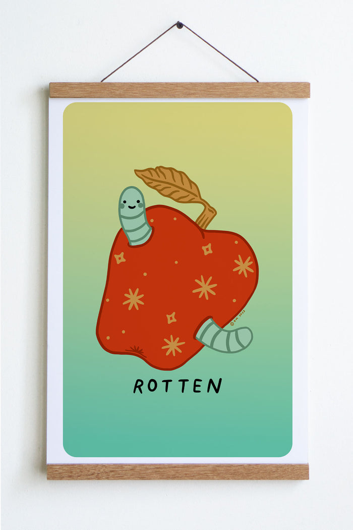 Rotten Apple Print