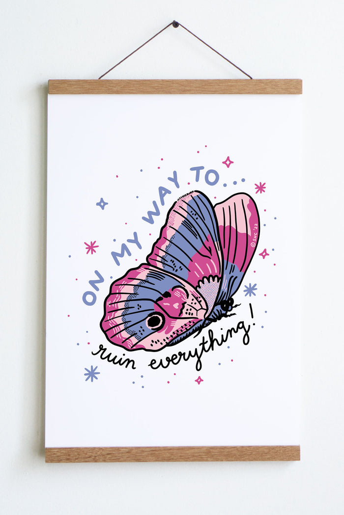 Ruin Butterfly Print