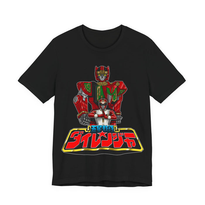 Ryu Warrior Tee Super Sentai T Shirt Custom Graphic Art Cosplay Shirts Rangers Retro Vintage 90s