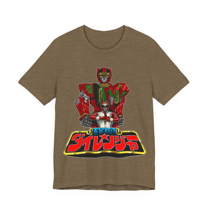 Ryu Warrior Tee Super Sentai T Shirt Custom Graphic Art Cosplay Shirts Rangers Retro Vintage 90s