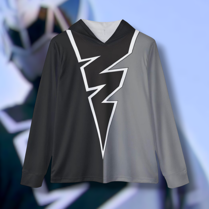 Ryusoulger Ryusoul Black Hoodie (Full Print) Lightweight, Breathable, workout, pull over, fitness Hoodie Super Sentai Custom