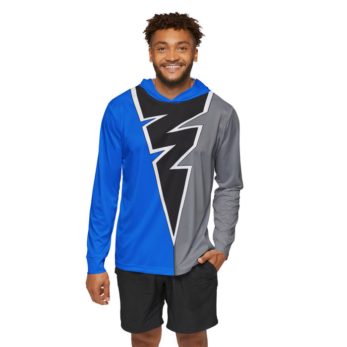 Ryusoulger Ryusoul Blue Hoodie (FULL PRINT) Lightweight, Breathable, workout, pull over, fitness Hoodie Super Sentai Custom