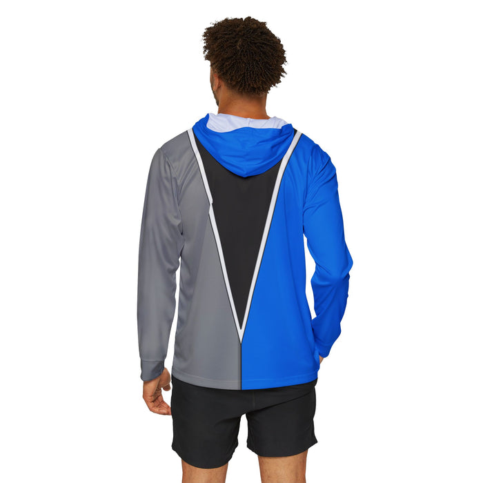 Ryusoulger Ryusoul Blue Hoodie (FULL PRINT) Lightweight, Breathable, workout, pull over, fitness Hoodie Super Sentai Custom