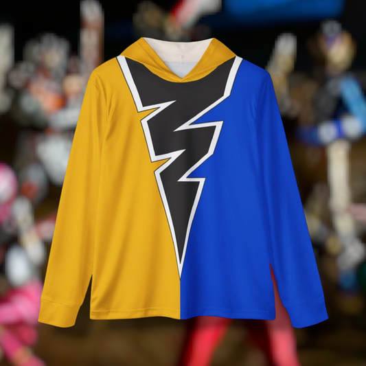 Ryusoulger Ryusoul Gold Hoodie (Full Print) Lightweight, Breathable, workout, pull over, fitness Hoodie (Full Print) Super Sentai Custom