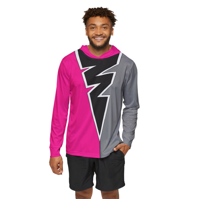 Ryusoulger Ryusoul Pink Hoodie (FULL PRINT) Lightweight, Breathable, workout, pull over, fitness Hoodie Super Sentai Custom