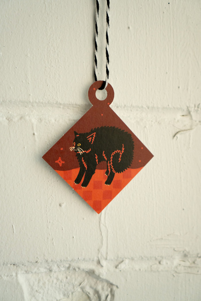 Scaredy Cat Season - Punch-Out Ornament Card