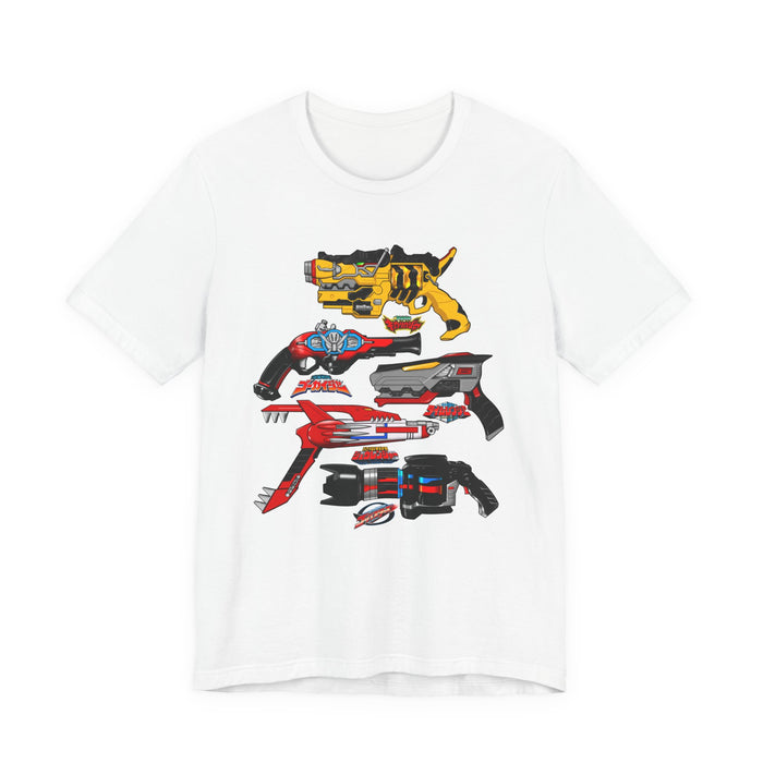 Sentai Blasters Tee Super Sentai T Shirt Custom Graphic Art Cosplay Shirts  Retro Vintage 90s