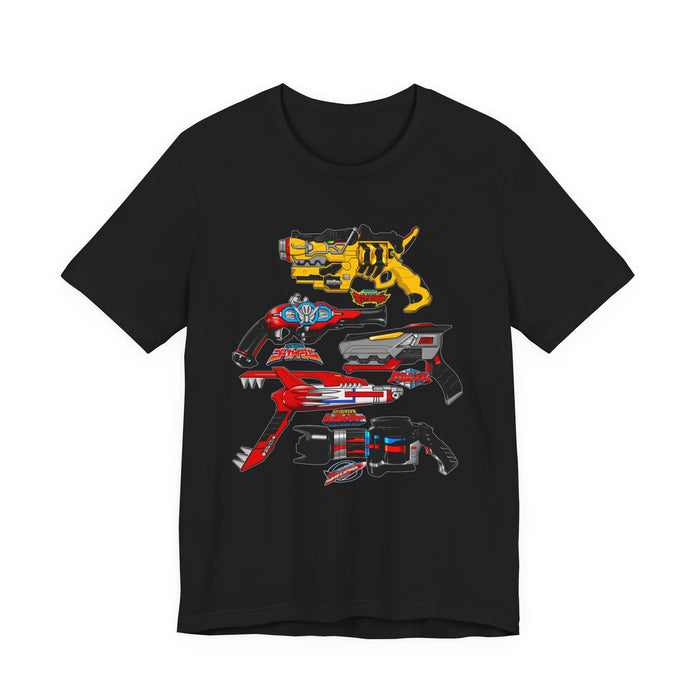 Sentai Blasters Tee Super Sentai T Shirt Custom Graphic Art Cosplay Shirts  Retro Vintage 90s