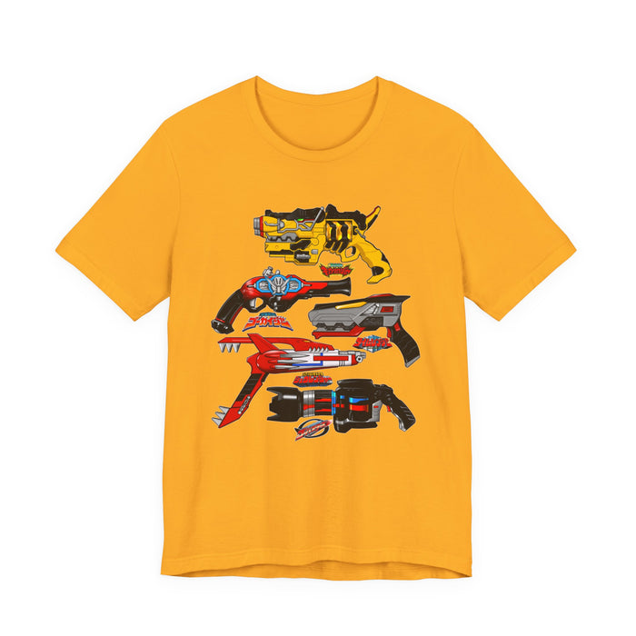 Sentai Blasters Tee Super Sentai T Shirt Custom Graphic Art Cosplay Shirts  Retro Vintage 90s