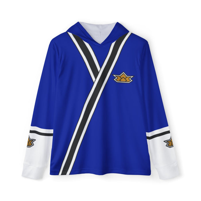 Shinkenger Blue Hoodie (Full Print) Lightweight, Breathable, workout, pull over, fitness Hoodie Super Sentai Custom