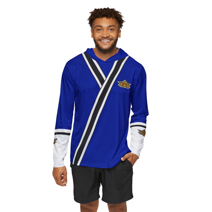 Shinkenger Blue Hoodie (Full Print) Lightweight, Breathable, workout, pull over, fitness Hoodie Super Sentai Custom