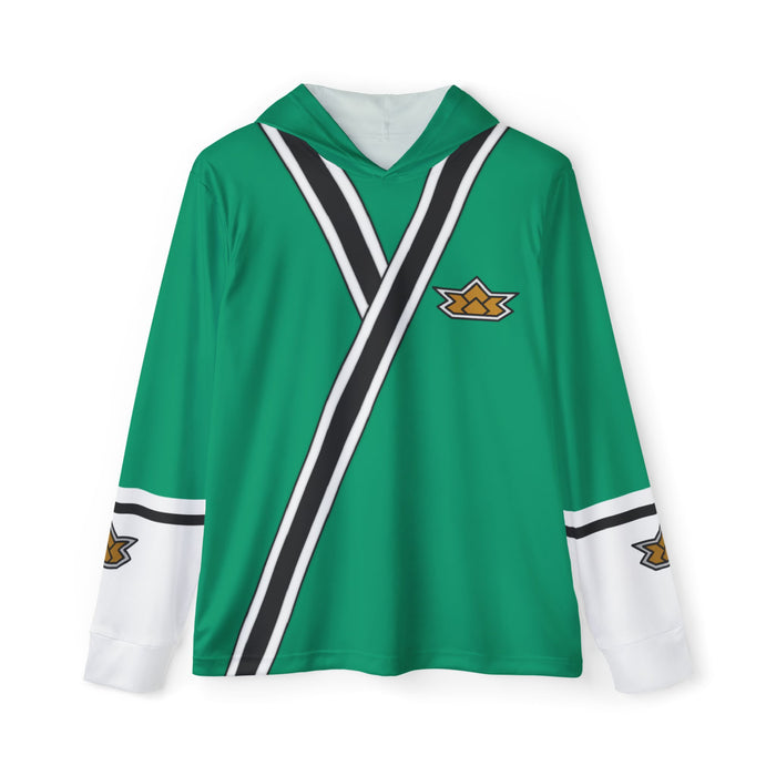 Shinkenger Green Hoodie (Full Print) Lightweight, Breathable, workout, pull over, fitness Hoodie Super Sentai Custom
