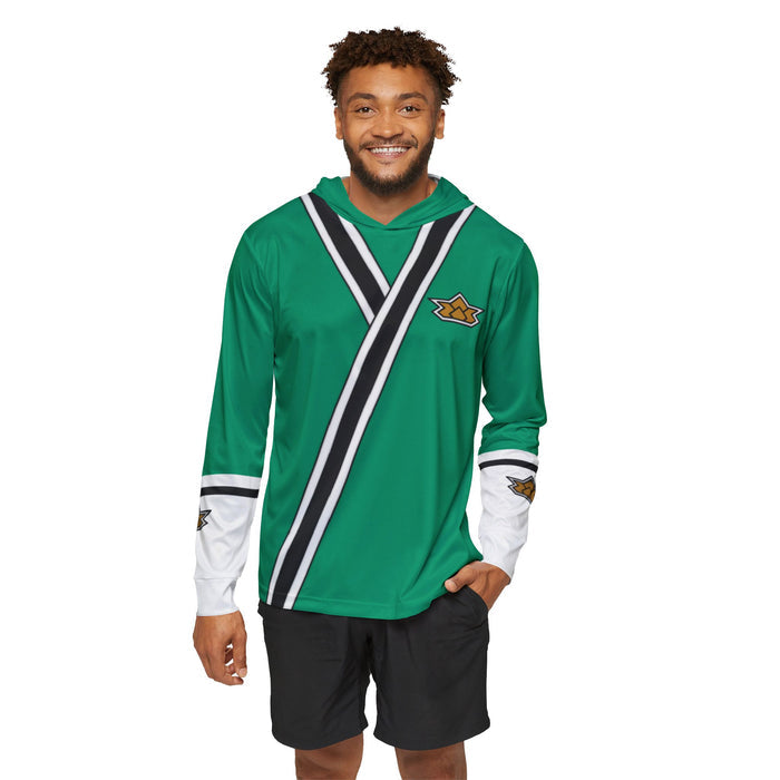 Shinkenger Green Hoodie (Full Print) Lightweight, Breathable, workout, pull over, fitness Hoodie Super Sentai Custom