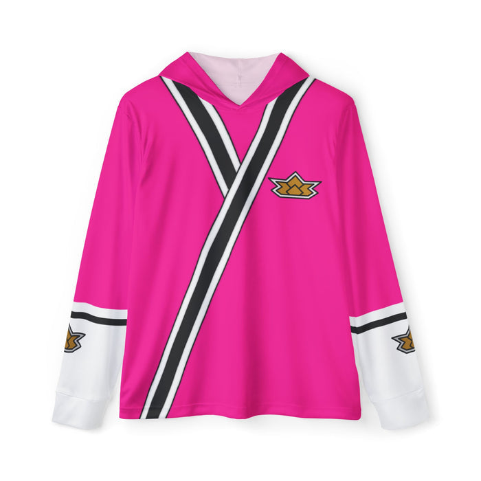 Shinkenger Pink Hoodie (Full Print) Lightweight, Breathable, workout, pull over, fitness Hoodie Super Sentai Custom