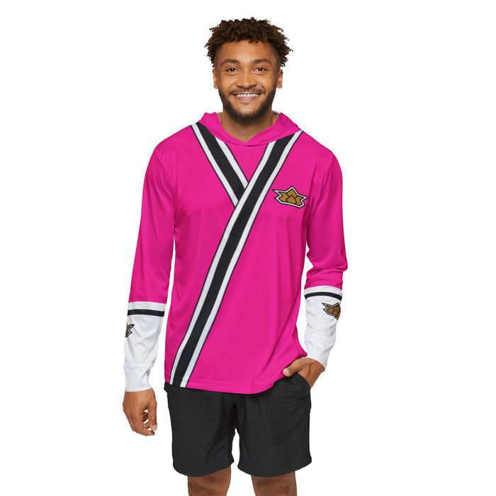 Shinkenger Pink Hoodie (Full Print) Lightweight, Breathable, workout, pull over, fitness Hoodie Super Sentai Custom