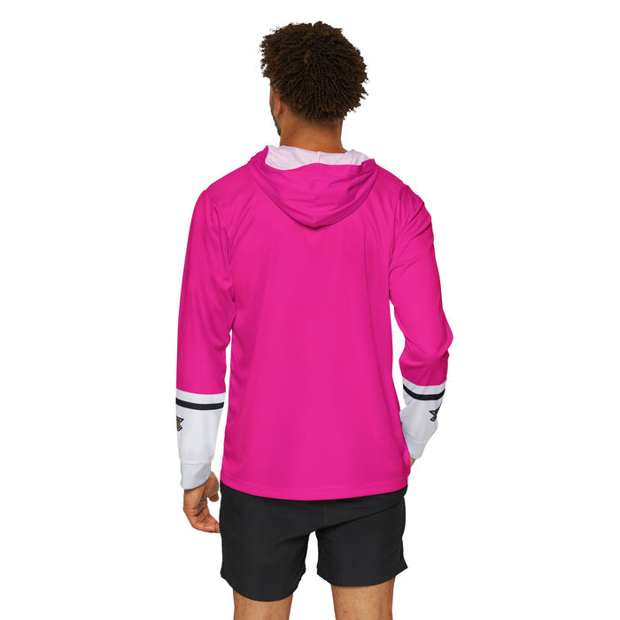 Shinkenger Pink Hoodie (Full Print) Lightweight, Breathable, workout, pull over, fitness Hoodie Super Sentai Custom