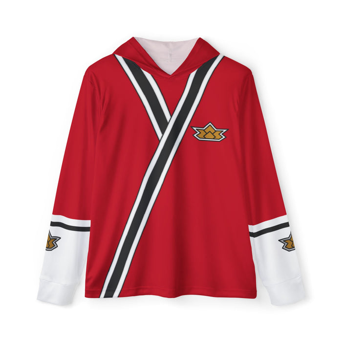 Shinkenger Red Hoodie (Full Print) Lightweight, Breathable, workout, pull over, fitness Hoodie Super Sentai Custom