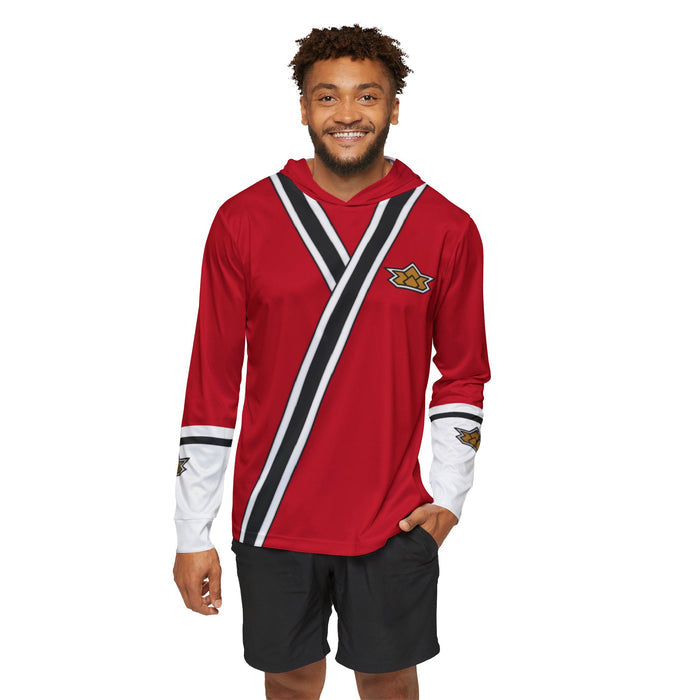 Shinkenger Red Hoodie (Full Print) Lightweight, Breathable, workout, pull over, fitness Hoodie Super Sentai Custom