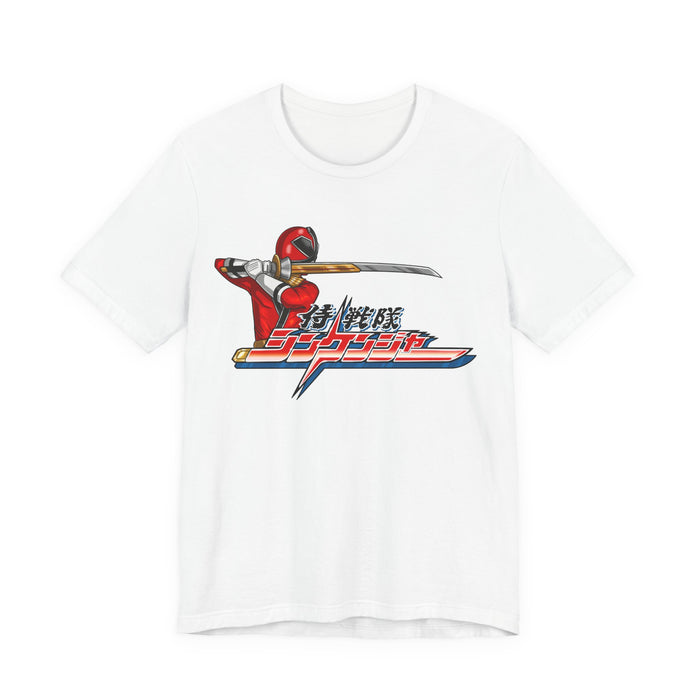 Shinkenger Red Tee Super Sentai T Shirt Custom Graphic Art Cosplay Shirts Rangers Retro Vintage 90s