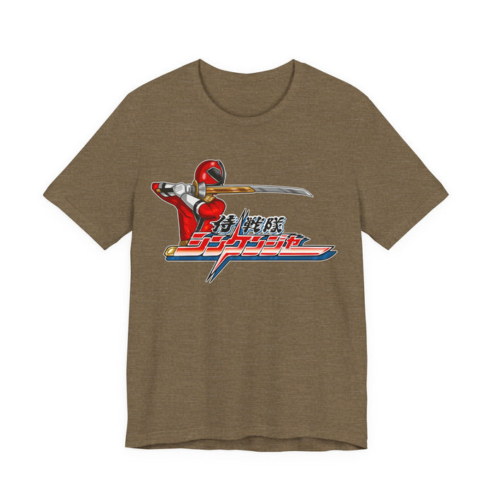 Shinkenger Red Tee Super Sentai T Shirt Custom Graphic Art Cosplay Shirts Rangers Retro Vintage 90s