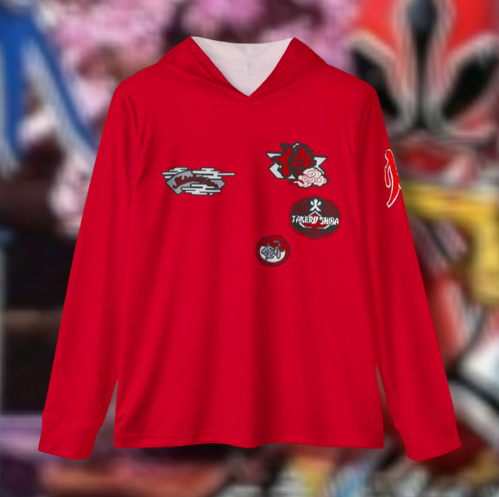Shinkenger Shiba Hoodie (Full Print) Lightweight, Breathable, workout, pull over, fitness Hoodie Super Sentai Custom