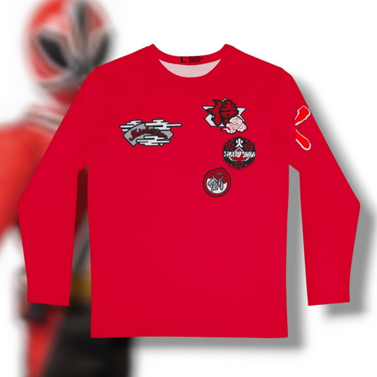 Shinkenger Shiba Long Sleeve Shirt (Full Print) Custom Graphic Art Cosplay Shirts Rangers Retro Vintage 90s