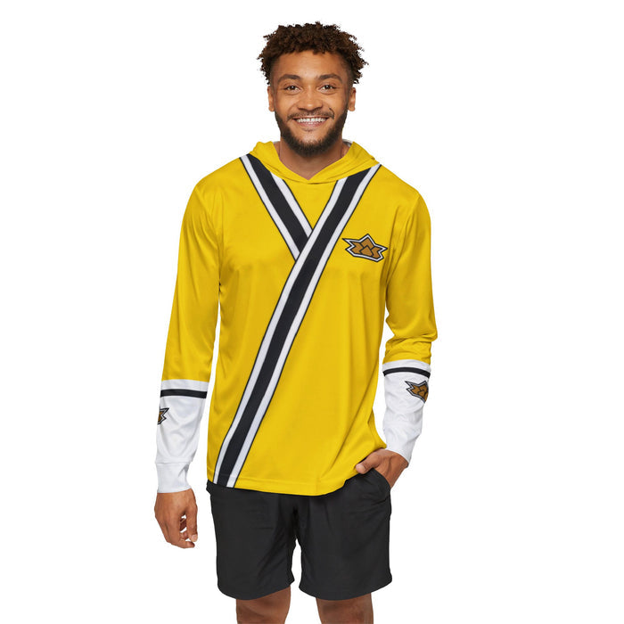 Shinkenger Yellow Hoodie (Full Print) Lightweight, Breathable, workout, pull over, fitness, Super Sentai Custom