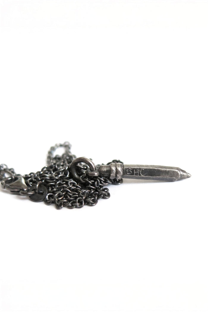 Silver Pencil Necklace