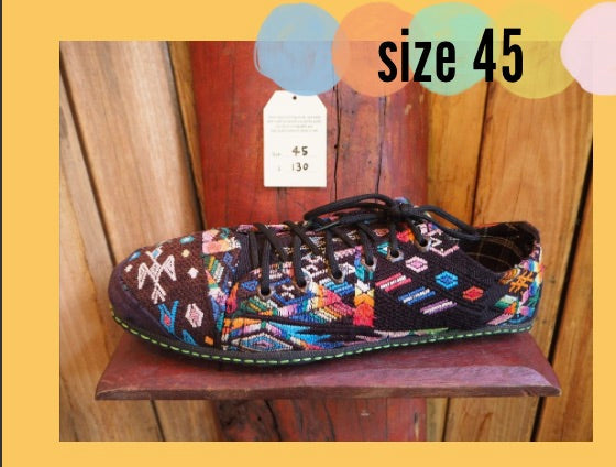 Size 45 Last of a Kind - Rainbows on Black