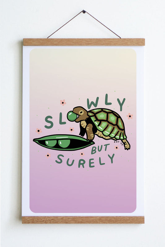 Slowly Turtle Print