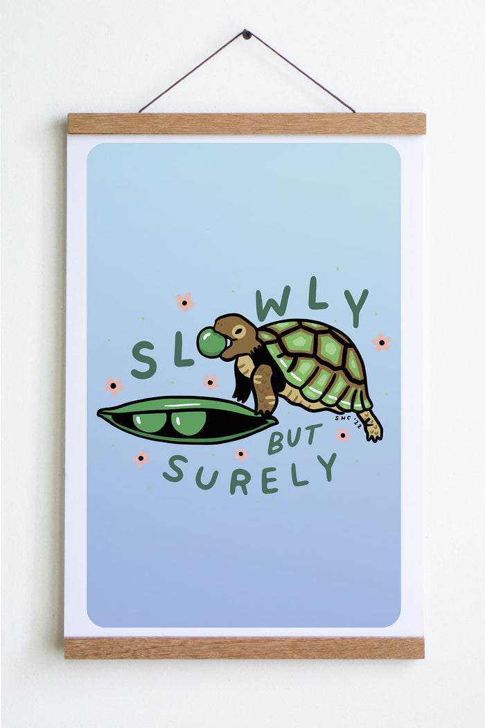 Slowly Turtle Print