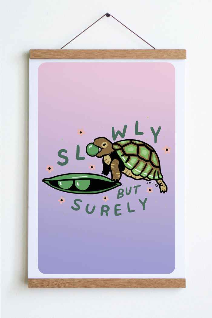 Slowly Turtle Print