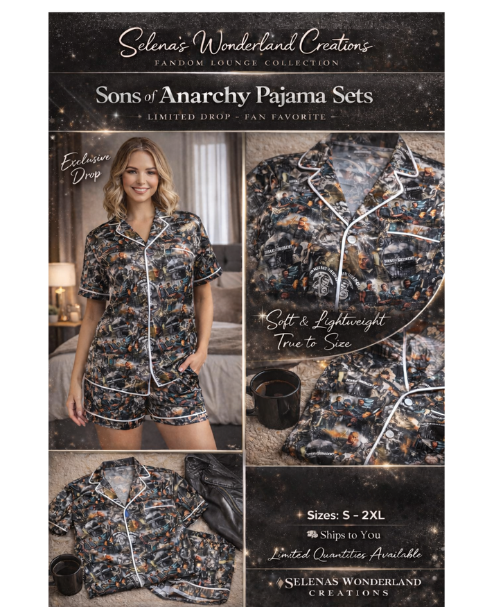 SOA pjs button down silky